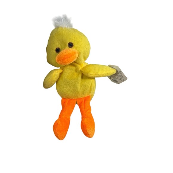 Kellytoy Bean Pals Yellow Duck Chick Plush 8” Stuffed Animal Toy NEW NWT - Picture 2 of 14